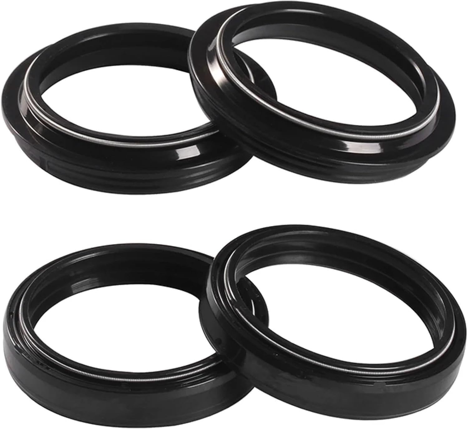 たぬちゃ GENTERUN Fork Oil Dust Seal For Ninja ZX-6R 600 (ZX6/ZX6R) 2005